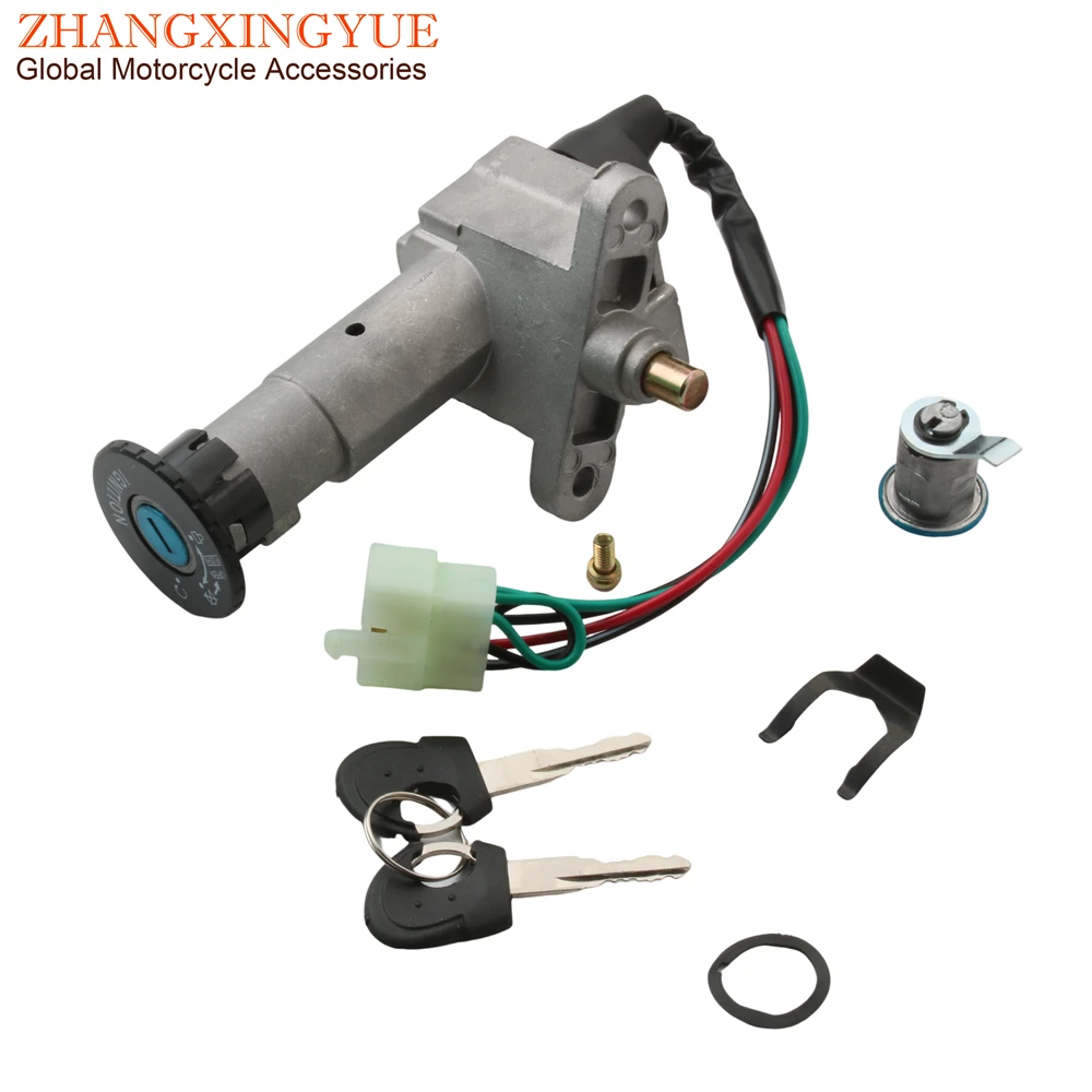 Scooter Ignition Switch Seat Lock Key Set For Sym Jet 4 Symphony S SR 50 125i 35010-Z6A-010