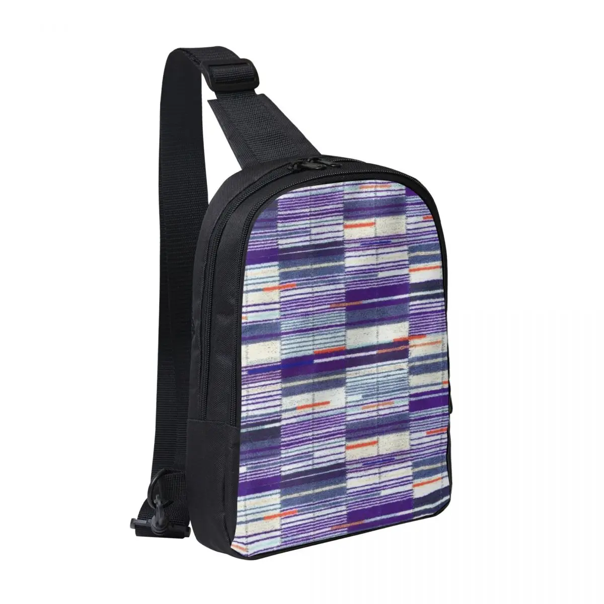 

Elizabeth Line Underground Moquette Seat Cover Chest Bag Men Sling Crossbody Backpack Chest Bag Hiking Daypack Shoulder Bag