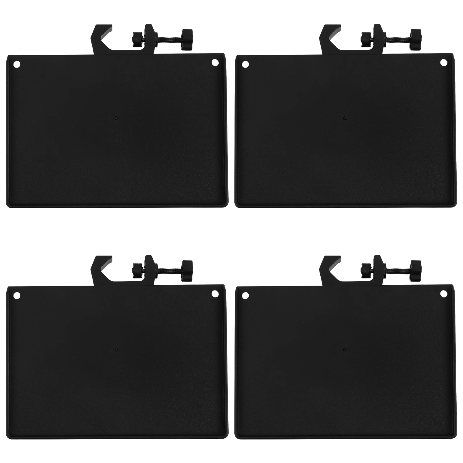 

4 Pcs Mobile Phone Live Broadcast Stand Adjustable Mic Shelf Holder Compact Accessory Tray Streaming Desk Mount Flash Condenser