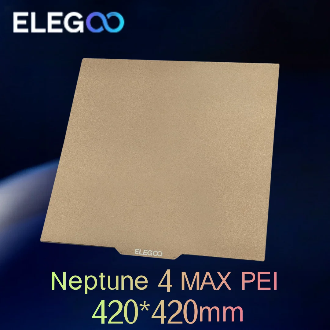 

Elegoo 3D Printer PEI Build Plate Kit(No stickers) for Neptune 4 Max 3 Max Hotbed platform Multi models official parts