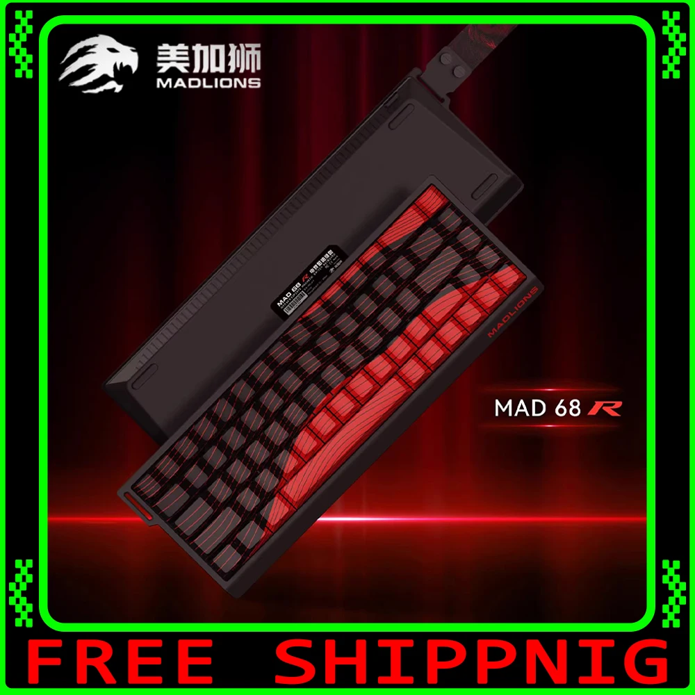 MADCATZ MAD 60HE 68R Magnetic Switch Keyboard MADLIONS Mad60 Gaming Keyboard Rapid Trigger Custom Keyboard PC Gamer Accessories