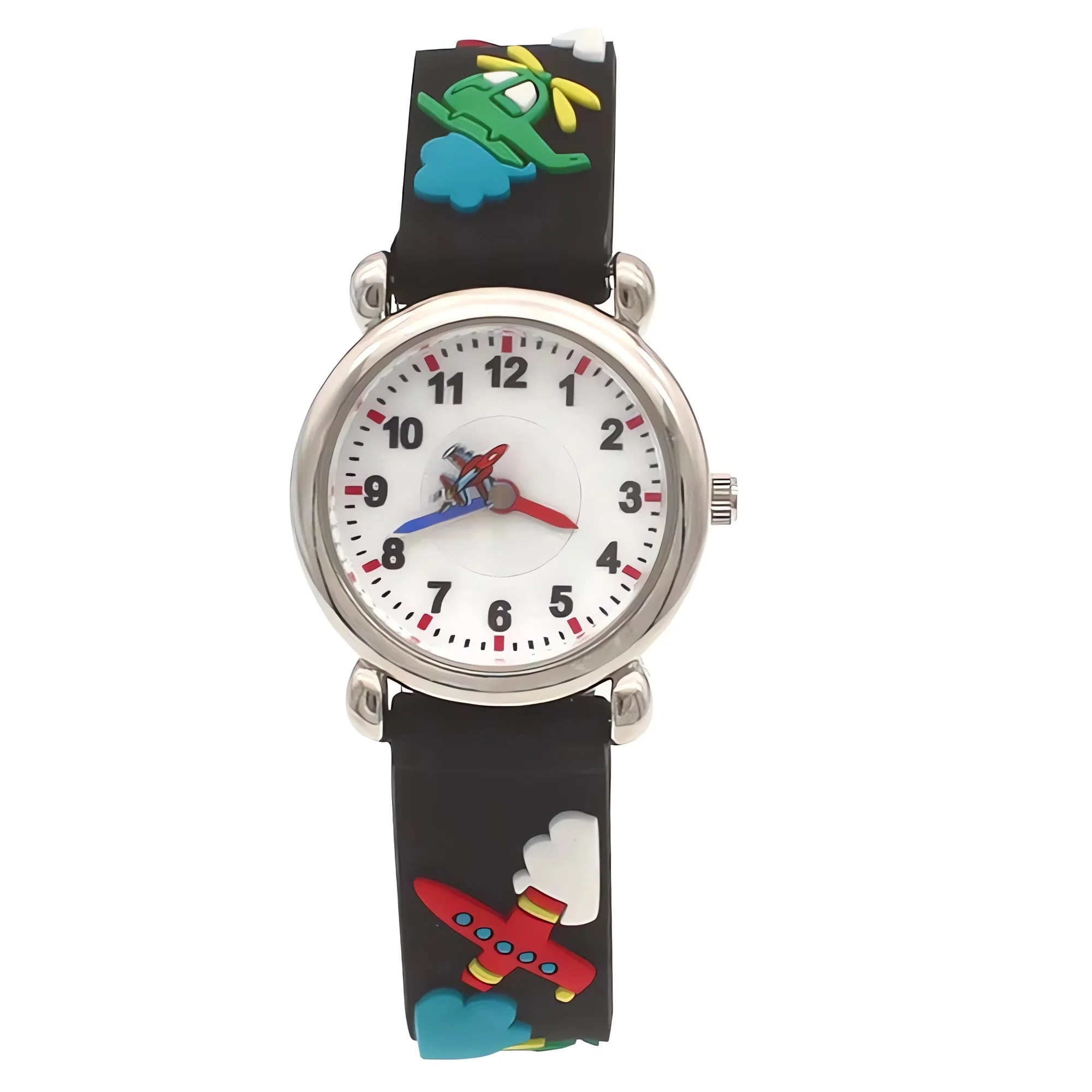 

Cartoon Quartz Watches for Children Boys and Girls 3D Strap Sports Watch Kids Students Birthday Gifts