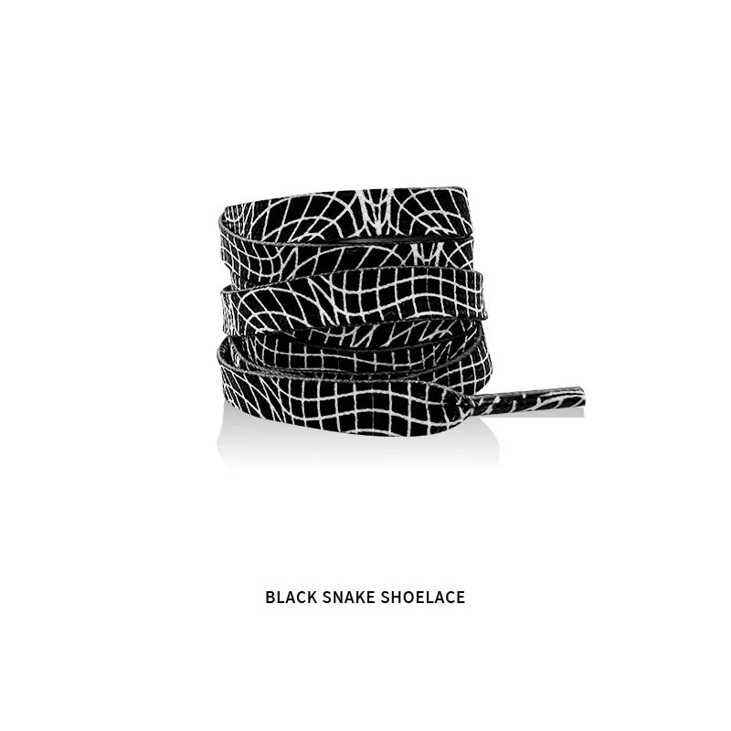 Klassische flache Schnürsenkel für Sneaker, mit Tiermotiven (Leopard, Zebra, Schlange), kreative, unisex, lässige Schnürsenkel aus Canvas, 1 Paar. – Detail 19