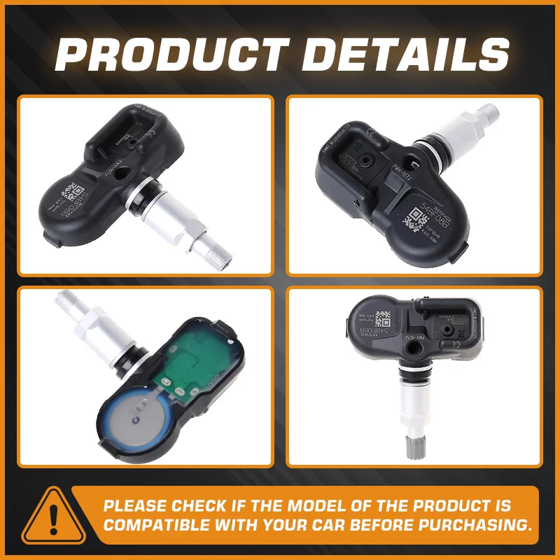 315 MHz Car Tire Pressure Sensor TPMS For Toyota 4Runner Avalon Corolla Highlander Matrix Rav4 Yaris Venza Camry Tacoma PMV-107J