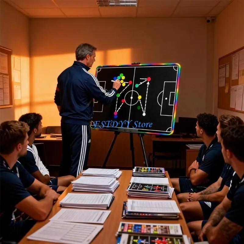 

G6DE Large Size LCD Screen Football Coaching Aid Including Stand Remove Lock Button Strategic Tool For Training And Strategy