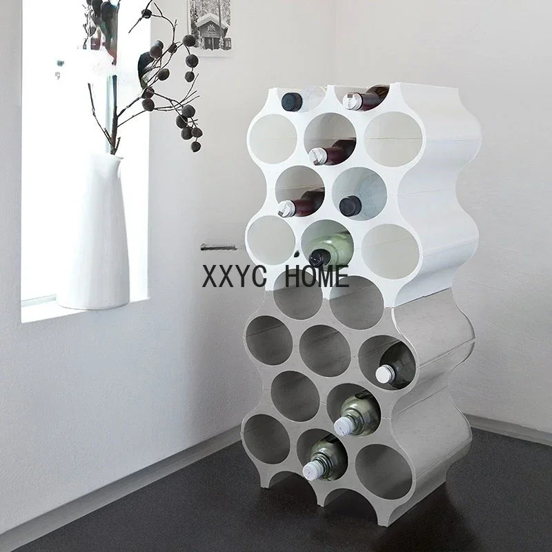 

Honeycomb Wine Rack Creative Multi-Layer Wine Wine Showing Stand Living Room Decoration