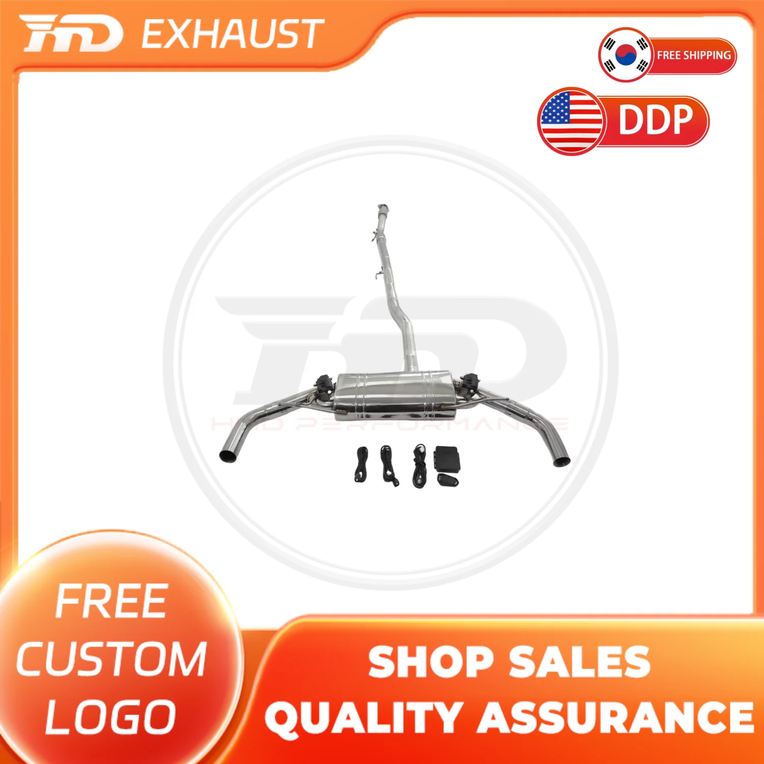 

HMD Performance Catback Exhaust for Mercedes benz A250 w177 2.0T Stainless Steel Exhaust System Muffler With Valves