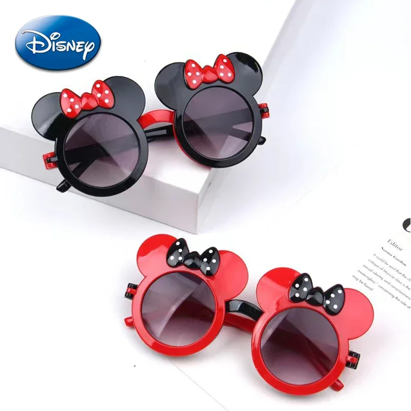 

Disney Mickey Minnie Children Sunglasses Cartoon Anime Figures UV Protection Glasses Kawaii Bow Accessories Girls Birthday Gifts
