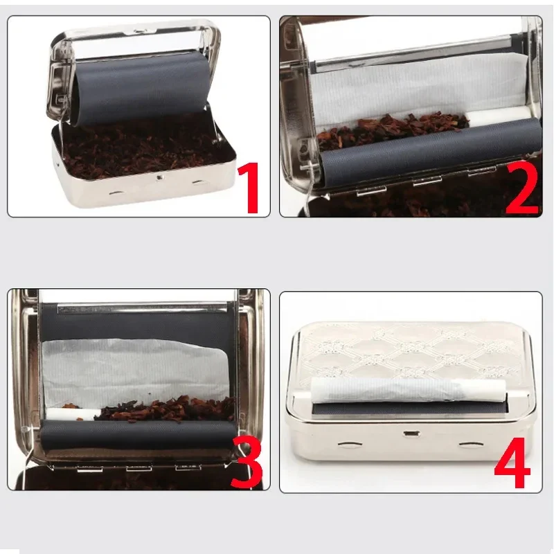 70/78/110mm Automatic Rolling Paper Machine Portable Metal Tobacco Storage Roller Cigarette Maker Smoking Accessories Gadgets