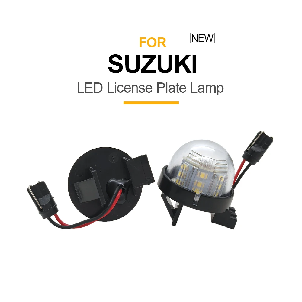 12V LED Number Plate Lamp For Suzuki Wagon R MC# MH2# Alto HA 12# 22# HE 2# Jimny JB 23W White License Plate Light Assembly