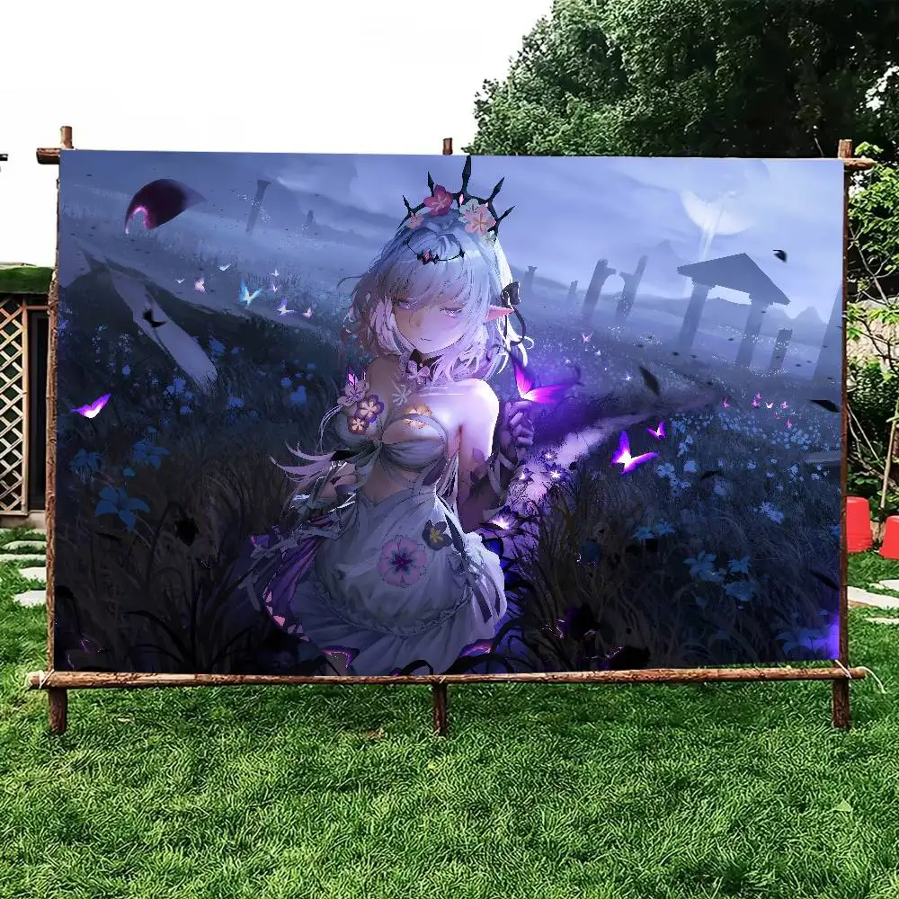 Hot Castorice Honkai Star Rail Flag Flag Wall Hanging Banner Decoration Household Home Picnic camping party decorations flags