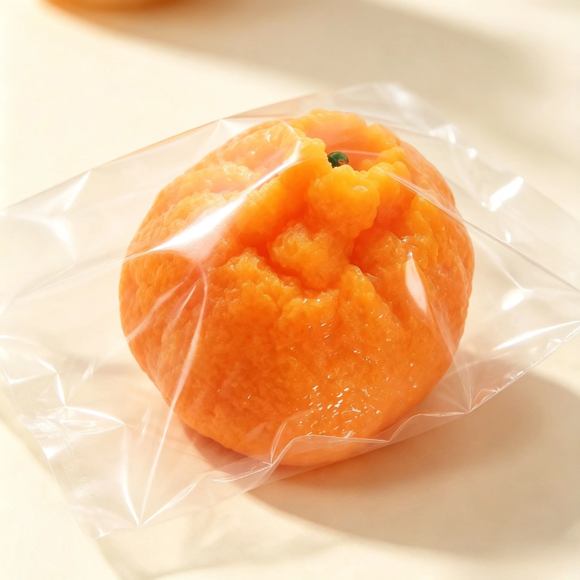 Orange Pinching Super Soft Mud Version Decompression Toy Ball Peeling Orange Pinching Music Slow Rebound
