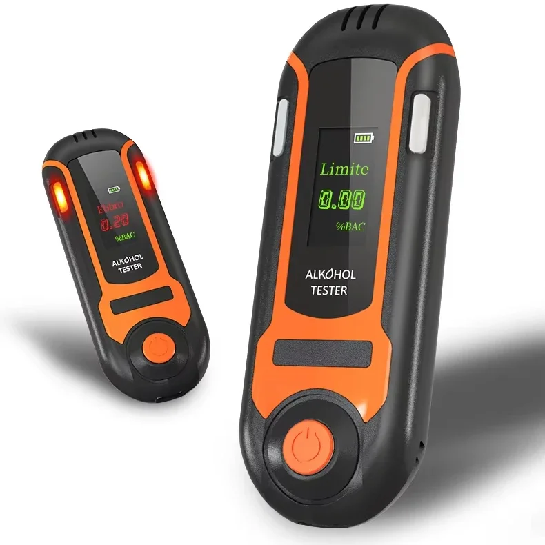 Aikesi Breathalyzer เครื่องทดสอบแอลกอฮอล์ระดับมืออาชีพภาษาอิตาลีคุณภาพสูงเครื่องทดสอบลมหายใจแบบไม่สัมผัส CE FCC ROHS