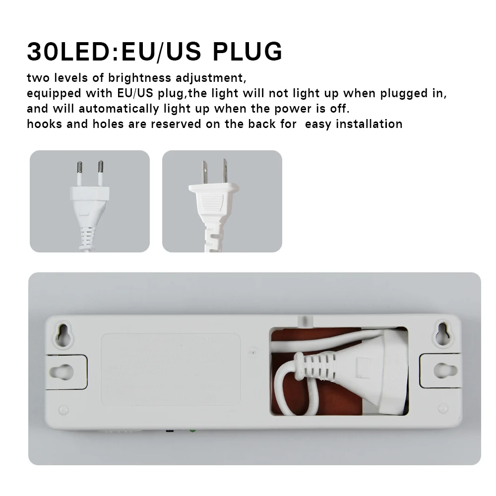 ไฟฉุกเฉิน LED 30/60 พร้อมแบตเตอรี่สํารองไฟอพยพเชิงพาณิชย์ไฟทางออกโคมไฟดับเพลิงแบบชาร์จไฟได้