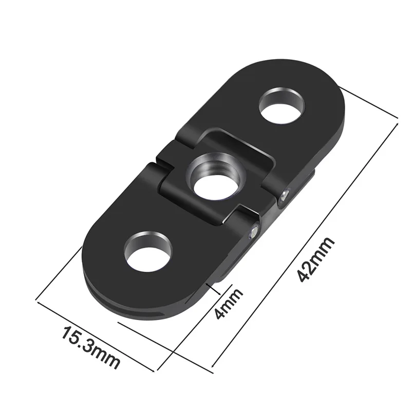 Lot 2 Adaptateurs Trépied Aluminium 1/4'' Pour GoPro Hero 10/9/8/7/6/5/Max, DJI Osmo, Xiaoyi | Montage Solide Et Durable