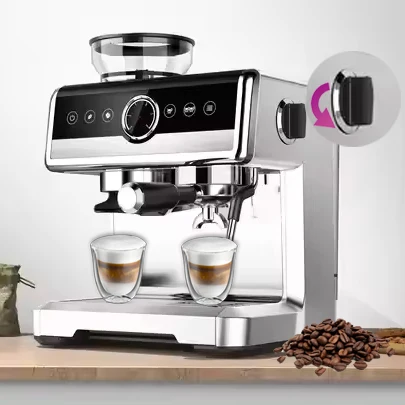 

Professional Business Full-Automatic Smart Bean to Cup Cappuccino Coffee Makers Machine With Grinder