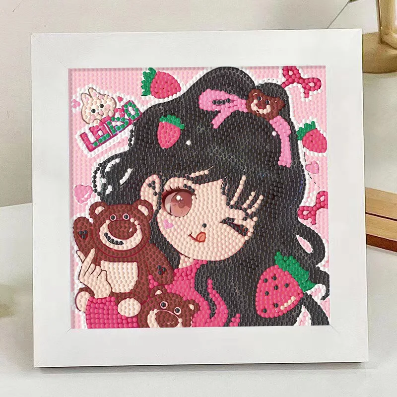 Desenhos animados Cinnamorolls Pintura Diamante, Kawaii Melodys Girl, DIY Diamante Adesivo, Quarto e Decoração da Sala, Quente, Atacado