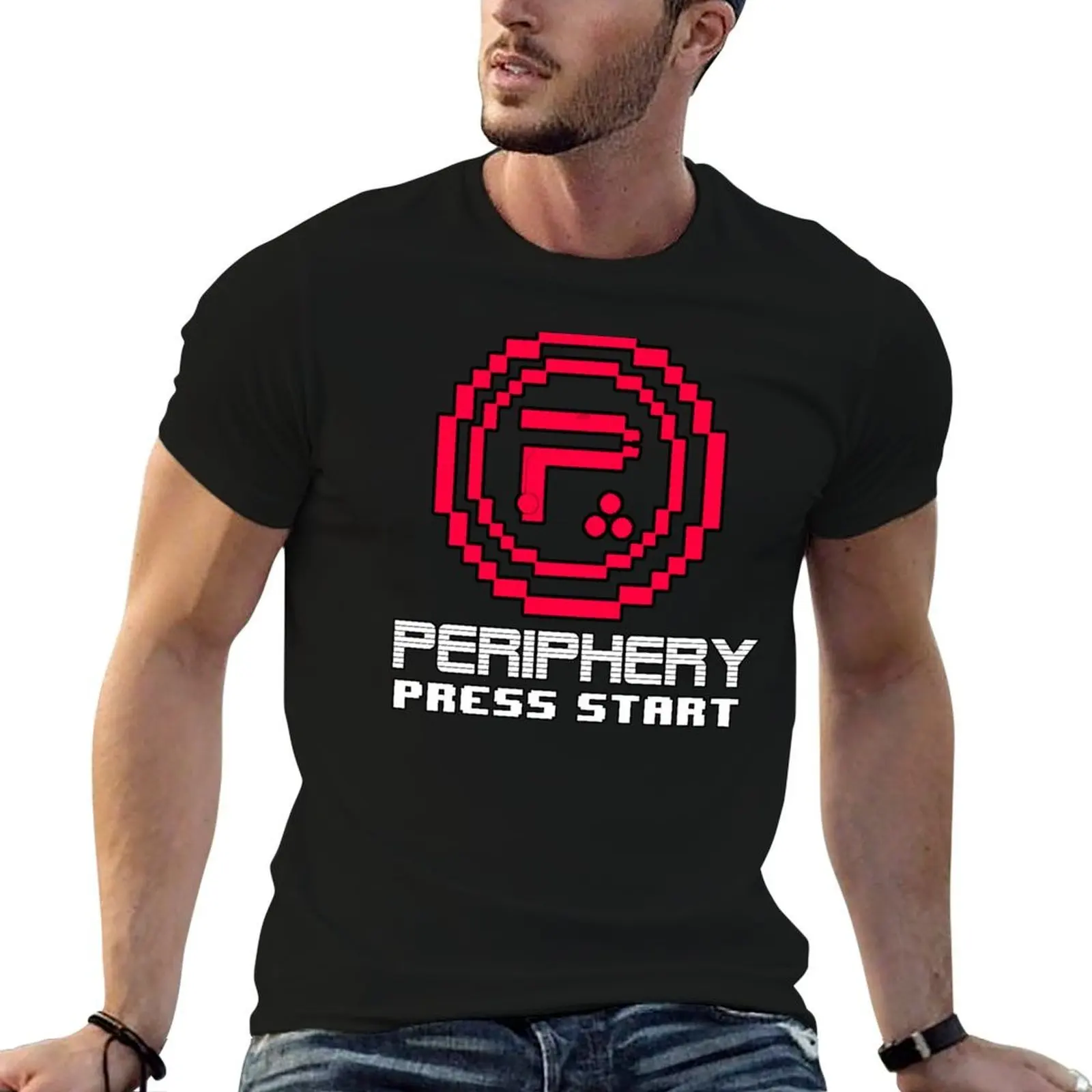 Periphery 8-bit Red/Ketchup Vs. Mustard T-Shirt rapper graphic tees man clothes mens cotton t shirts