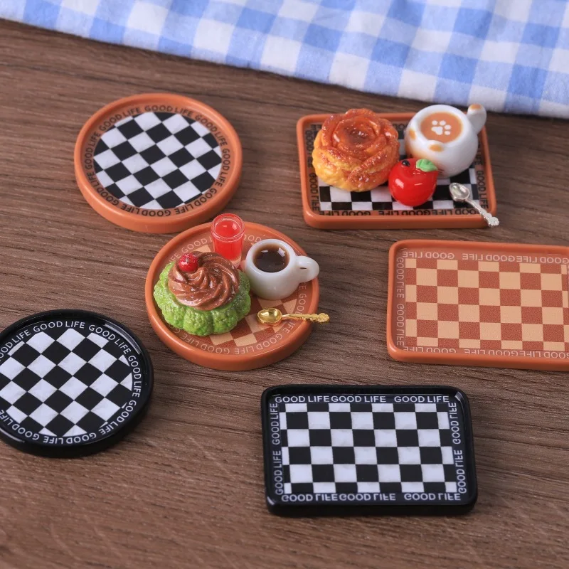 2 Pcs Simulation Creative Chessboard Grid Tray DIY Jewelry Resin Accessories Refrigerator Sticker Accessory Materials