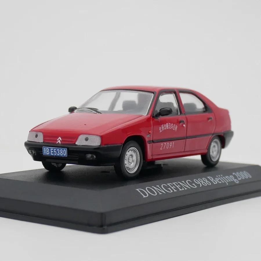 

Diecast Ixo 1:43 Scale Citroen ZX Shenlong Fukang 988 Dongfeng Citroen 2000 Beijing Taxi Alloy Car Model Collection Toy Gift