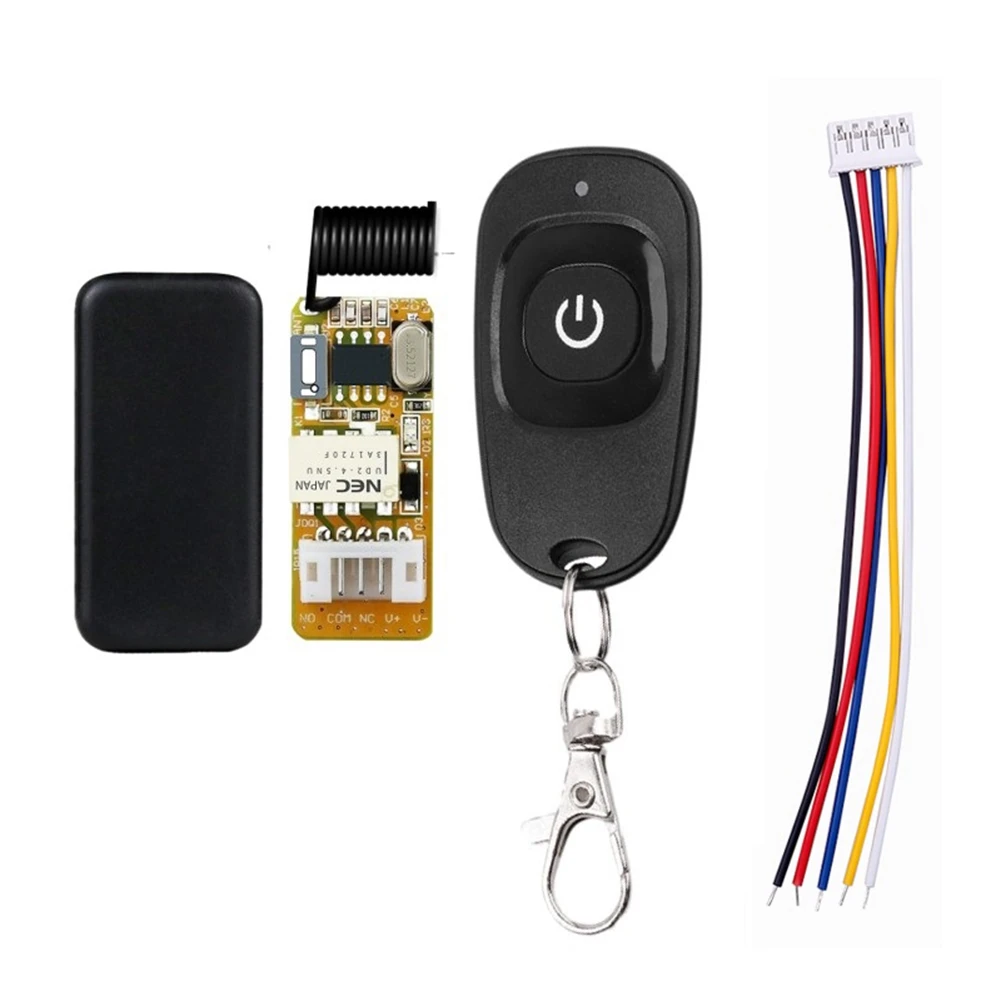 DC3.5-12V Mini Relay Remote Control Switch 433Mhz Small Contact NO COM NC Learning Button Wireless Remote Control Switch