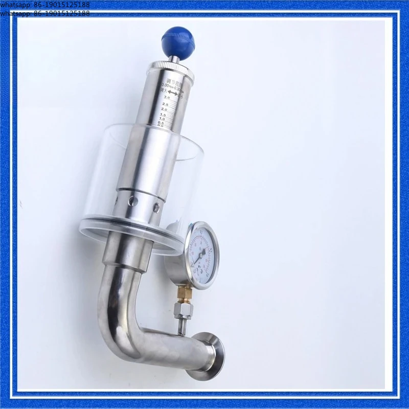 High Quality 304 Stainless Steel Beer Fermentation Tank Exhaust Valve, Pressure Gauge Safety Automatic Pressure Discharge Water