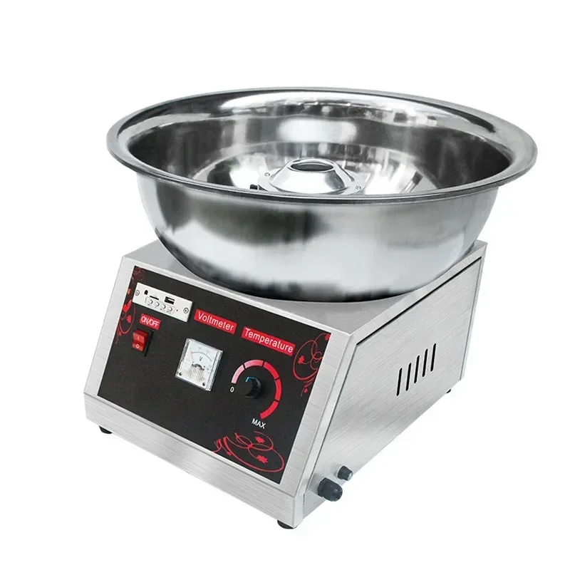 The electric full-automatic marshmallow machine is used to set up the stall, and the electric marshmallow machine can be 110V