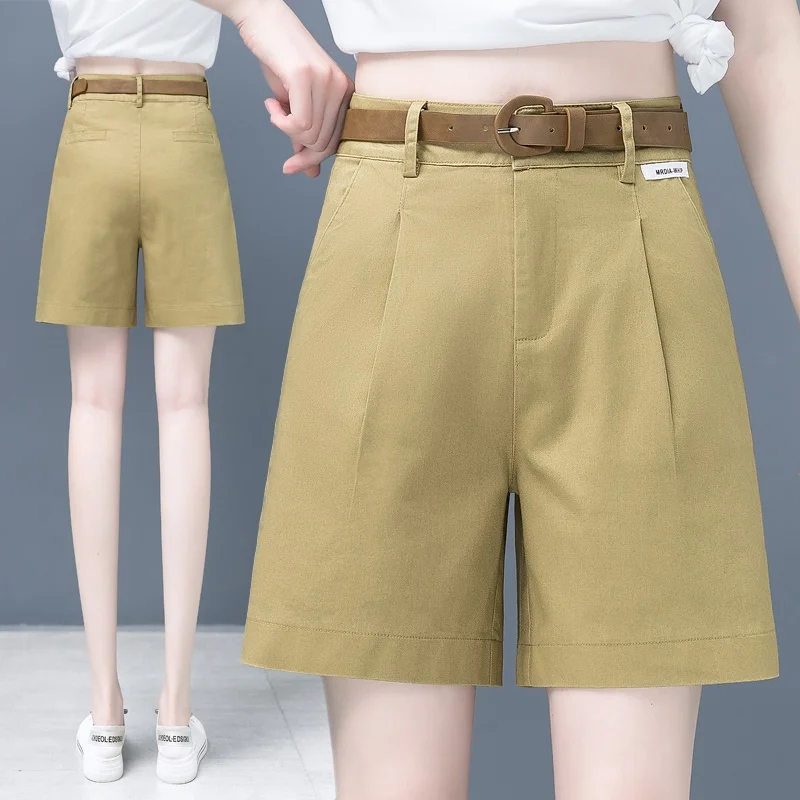 

High Waist Short Pants Women Summer Thin New Loose Casual Five Legs Outerwear Slimming Four Legs Wide Leg Hot Pants
