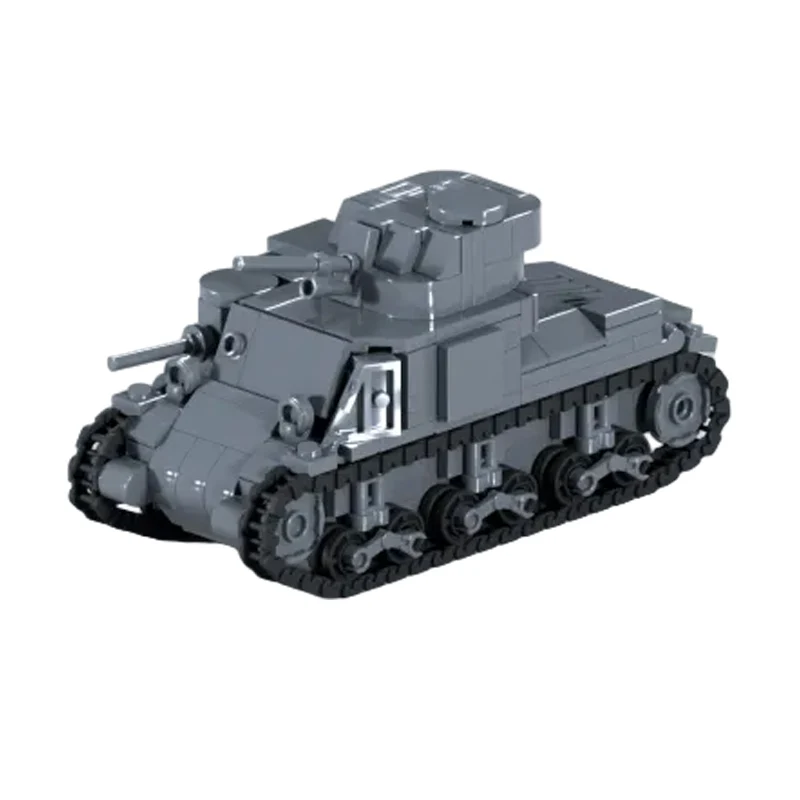 M3 Allied Medium Tank Model MOC Building Bricks War Equipment Modular Technology Gifts Holiday Assemble Children Toys Suit
