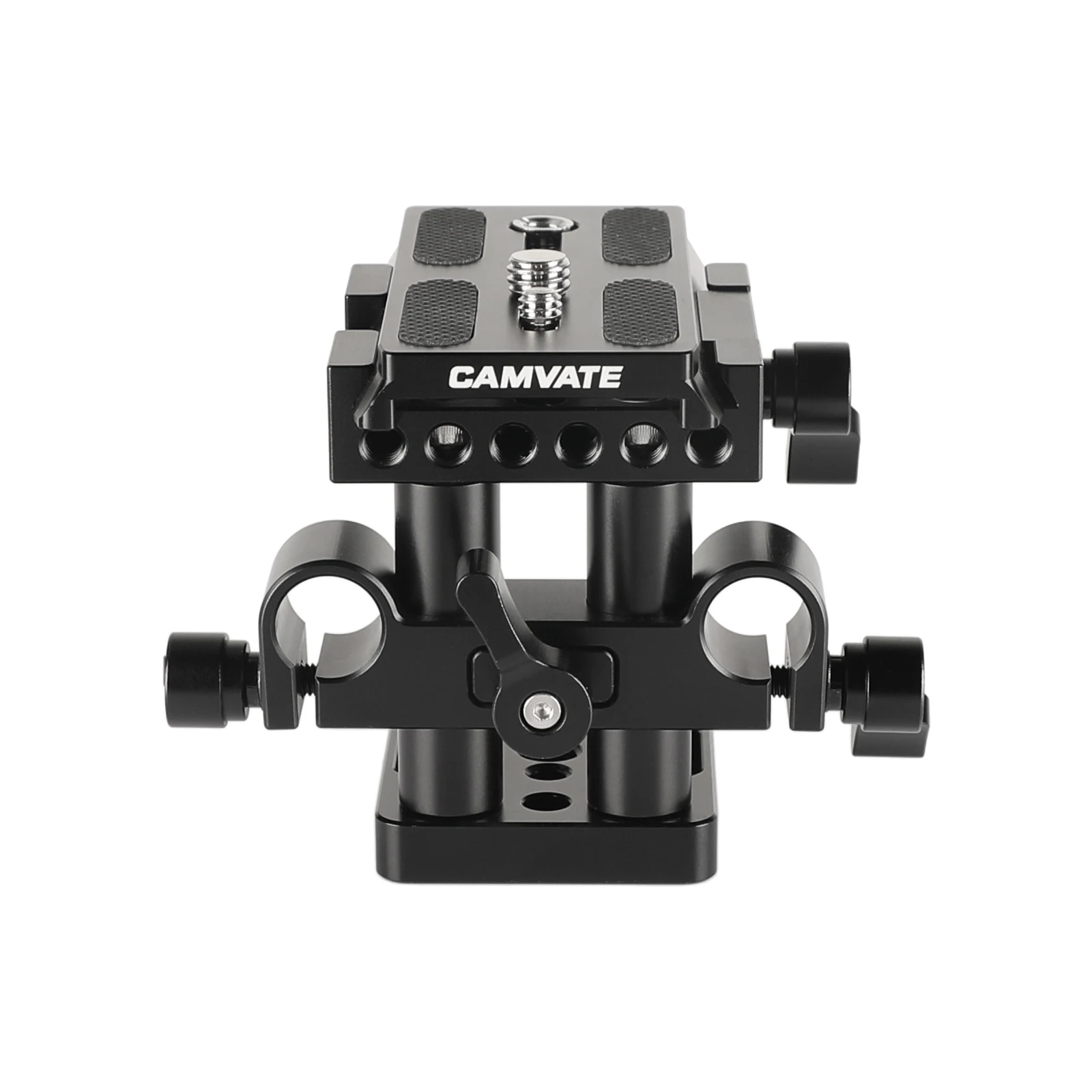 Camvaste-placa de montagem para câmera, base qr com braçadeira lws de 15mm e base dupla para manfrot, tripé 577/501/ 504/ 701