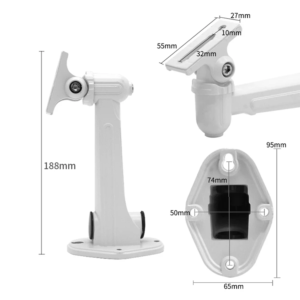 New Wall Mount Bracket Installation Metal Holder Secure Rotary CCTV Camera Stand For Security Surveillance Camera Support