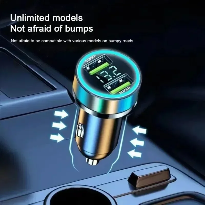ที่ชาร์จในรถยนต์พอร์ตคู่240W ชาร์จเร็วสำหรับ iPhone Samsung Xiaomi อะแดปเตอร์ชาร์จเร็วอเนกประสงค์ที่ชาร์จโทรศัพท์ในรถยนต์