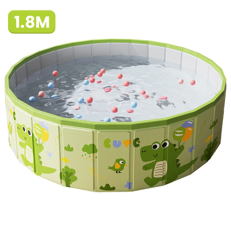 1.2/1.6/1.8/2m dobrável portátil crianças piscina resistente ao desgaste brinquedo de lago de água com banheira de grande capacidade para jovens família crianças