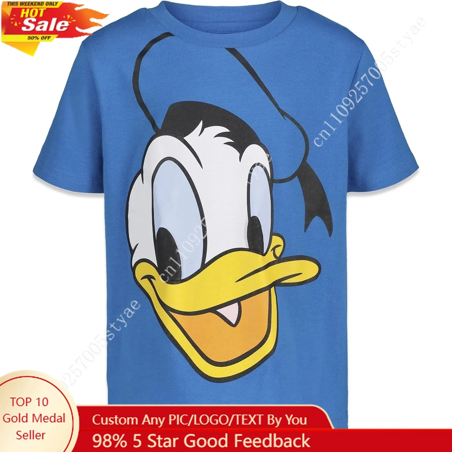 

Disney Mickey Mouse Donald Duck Pluto Goofy Boy Girl T-Shirt Fashion Tops Soft Blouse Short Sleeve Tee Kid Clothes Cute Clothing