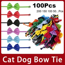 Wholesale Adjustable Cat Dog Bow Tie Lots Neck Tie Pet Dog Bow Puppy Bows Collar For Kitten Collar Pet Accessories