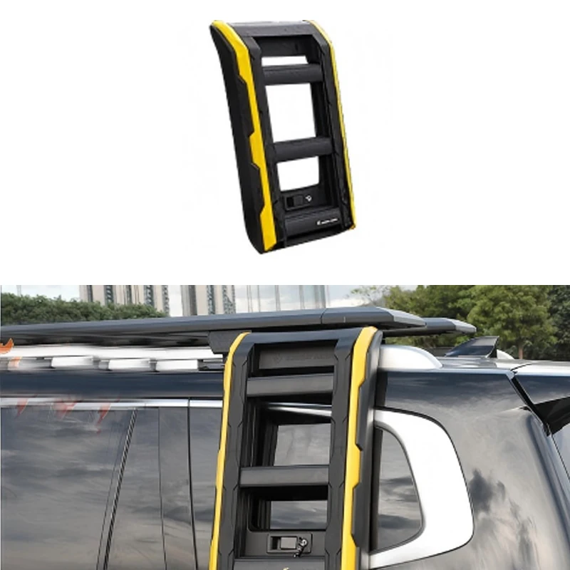 Maika Steel Black Car Ladder For Great Wall Tank 500 SUV Car Washing Rear Accessory