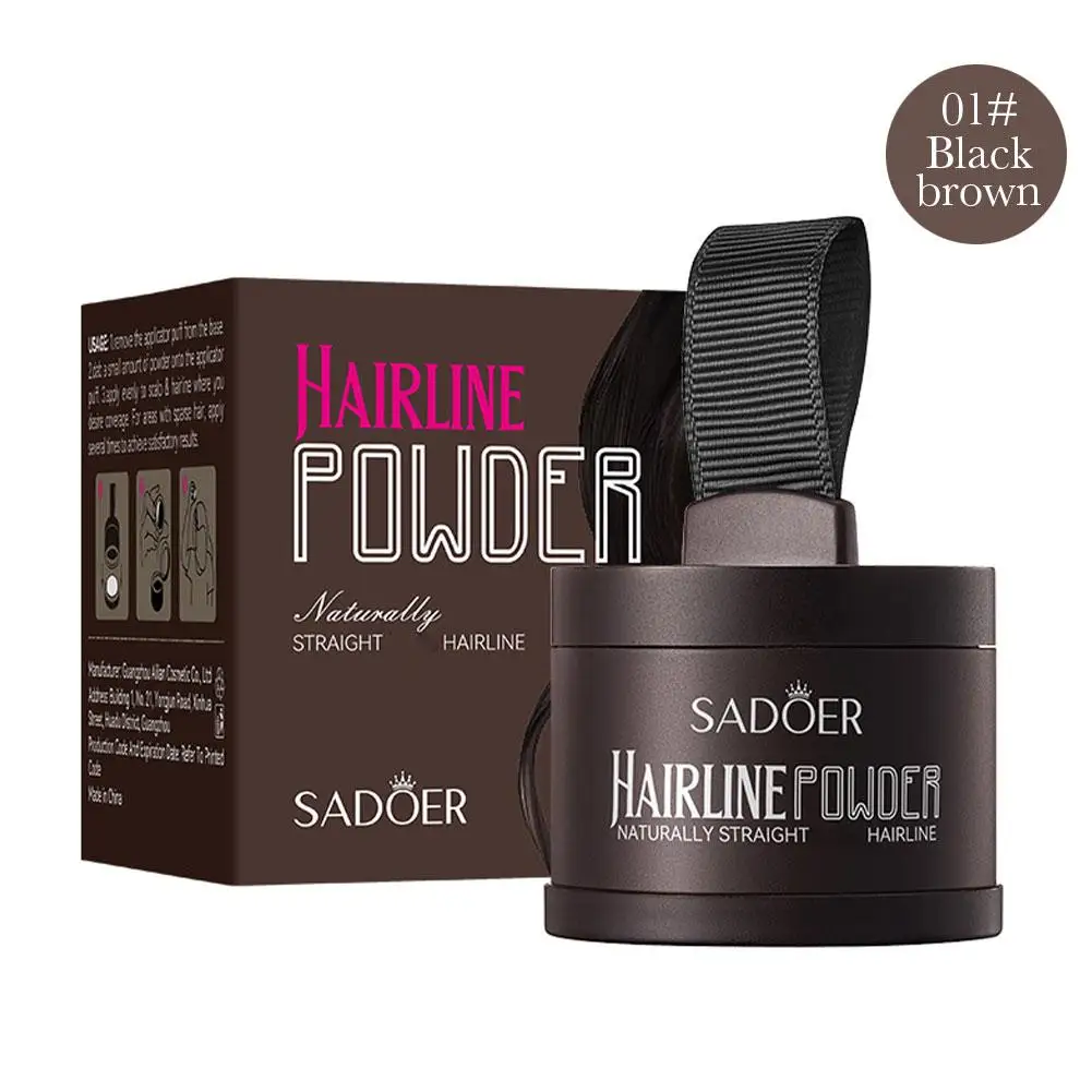Adds Volume Hairline Powder, Root Touch Up & Loss Cover Up, Instant Gray Cover Up Powder Long-Lasting Coverage For Thinning Hair