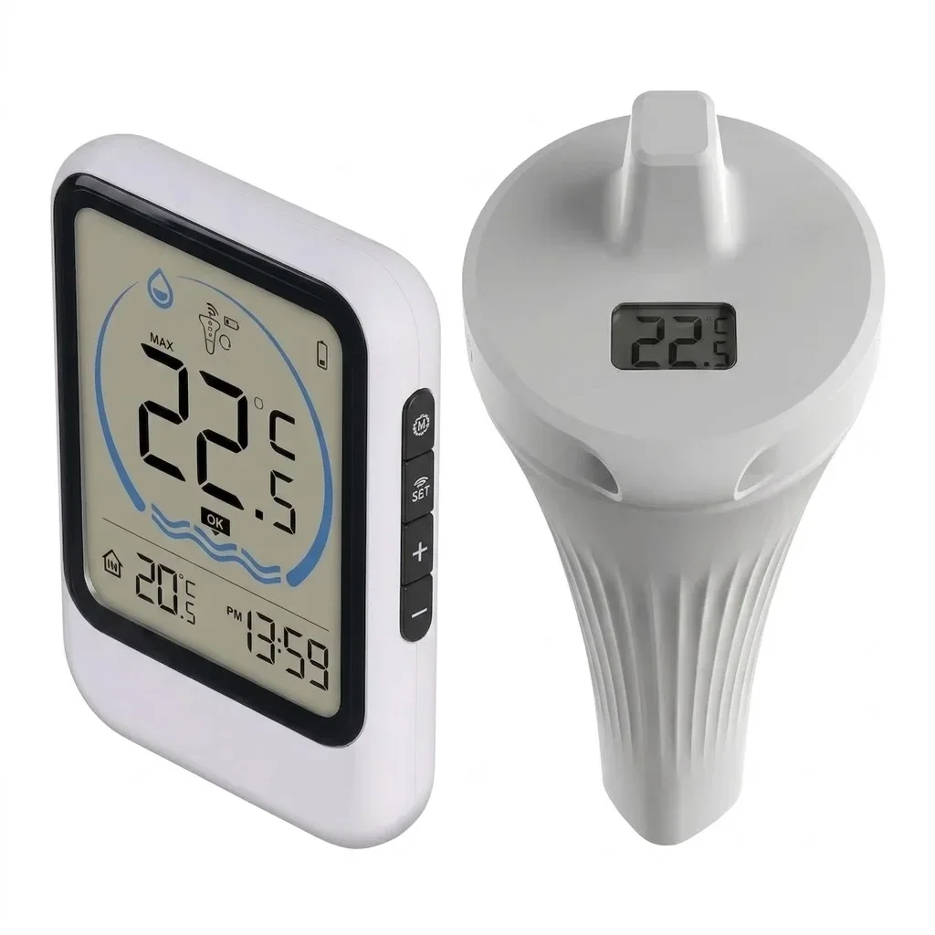 Pool Thermometer With Temperature Sensor For Pool Fish Tank Bathtub Water Temperature Gauge Monitor Device