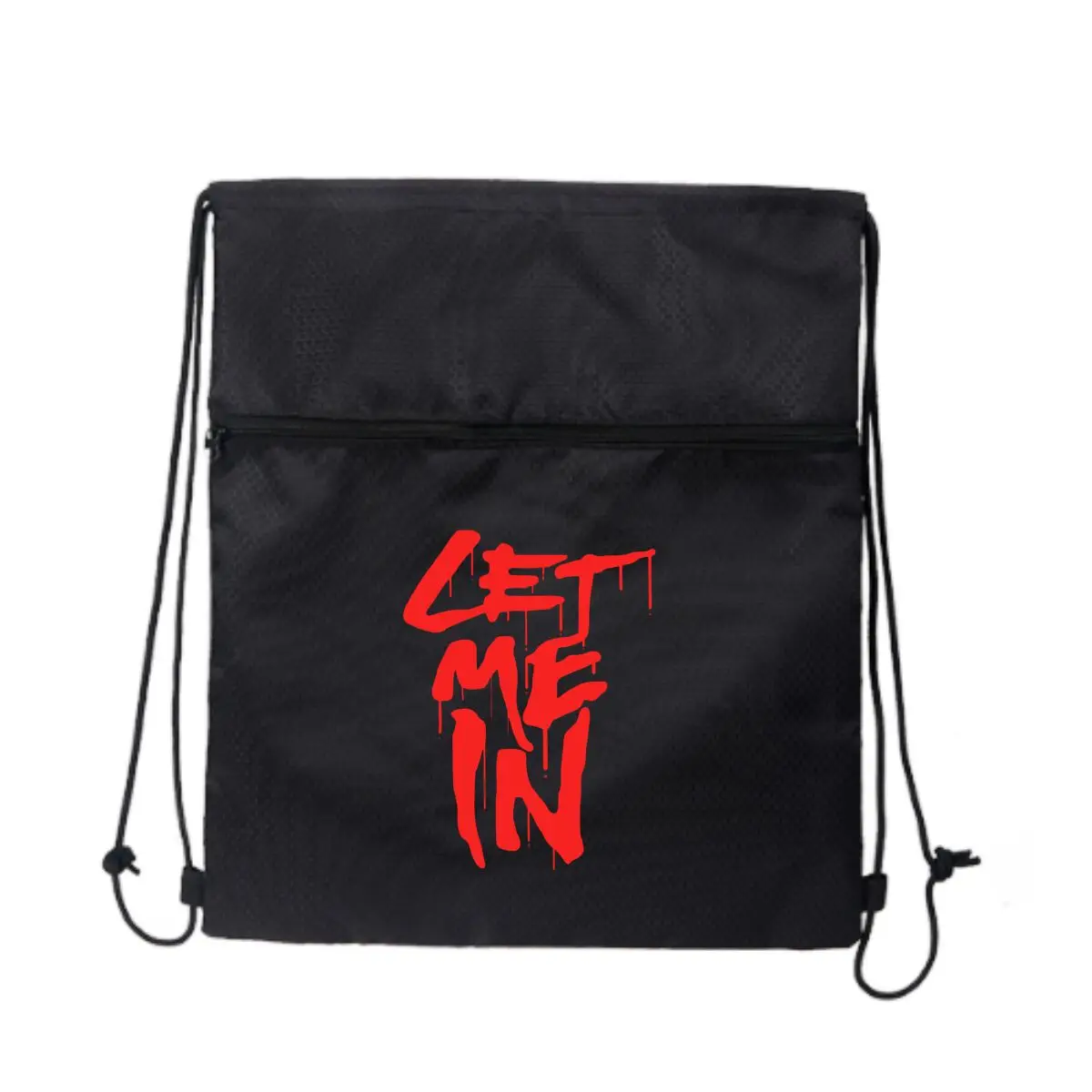 

Пусть мне в остях, капает - текст ужасов - вдохновленный графическим дизайном, черная минималистичная уличная сумка на молнии с завязками