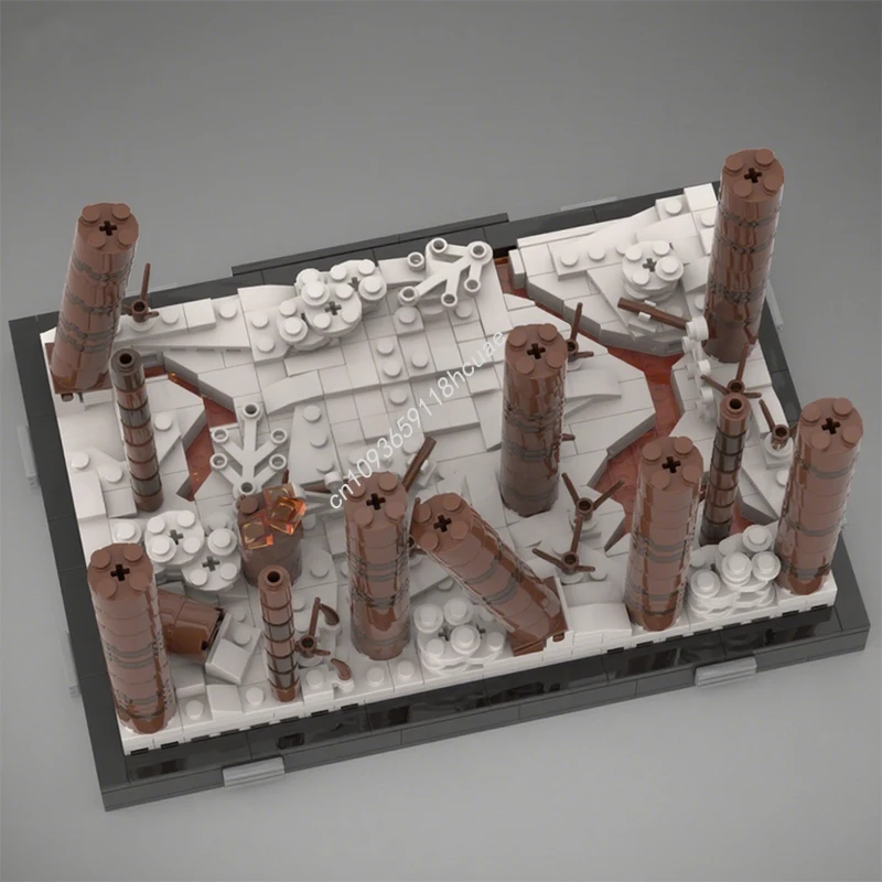 

647pcs MOC Duel Starkiller Base Diorama Collection Episode Star Battle Model Building blocks Kids Brick Toys Christmas gifts