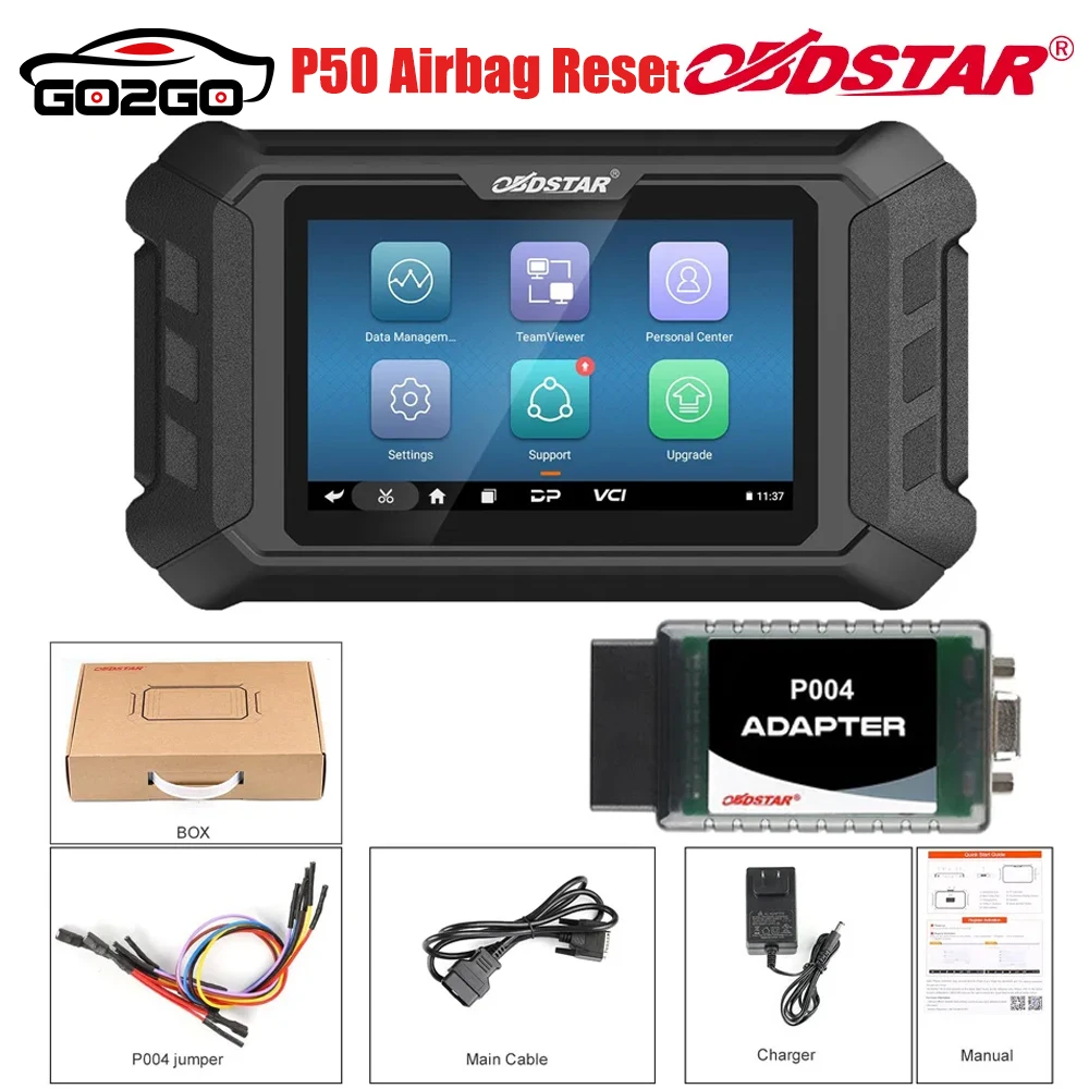 Originall OBDSTAR P50 Airbag Reset Intelligent Equipment SRS Reset Scanner Covers 86 Brands and Over 3000+ECU Part No.with P004