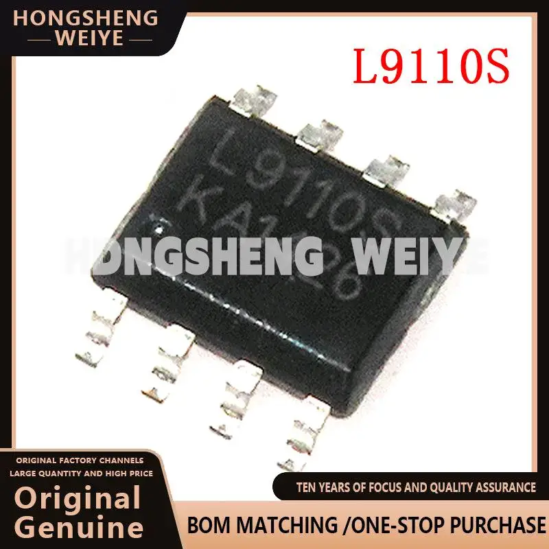 100%new 10PCS/LOT L9110S L9110 9110 SOP8 full bridge drive motor driver chip   SOP-8