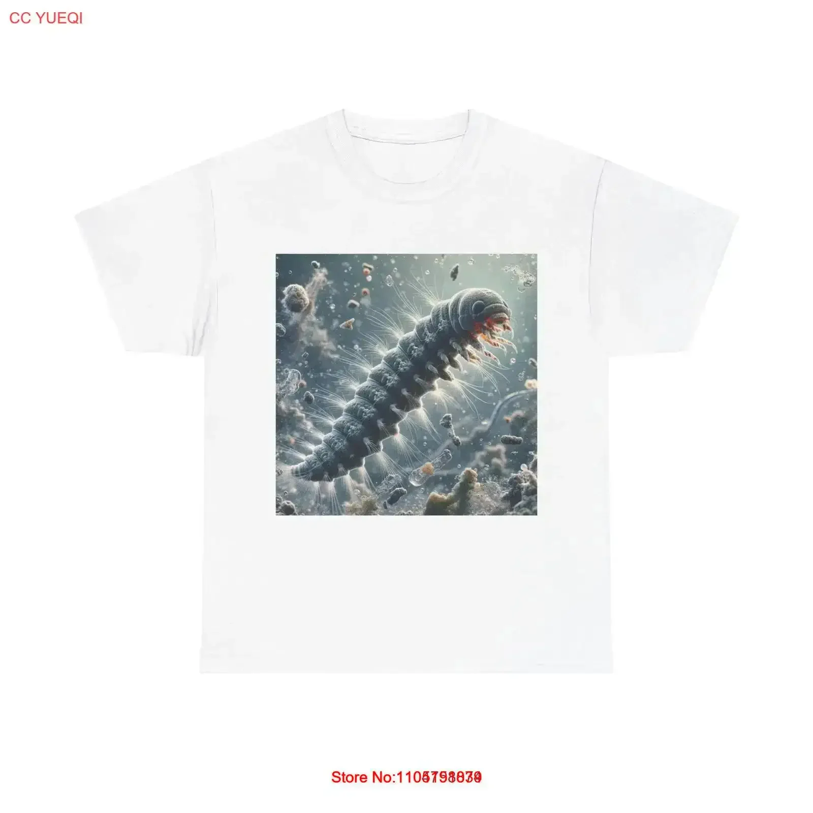 

Футболка для взрослых, личинка, микроскоп, художественная деталь для плавания, винтажная стираная модная универсальная домашняя дизайнерская одежда с графическим рисунком, удобная