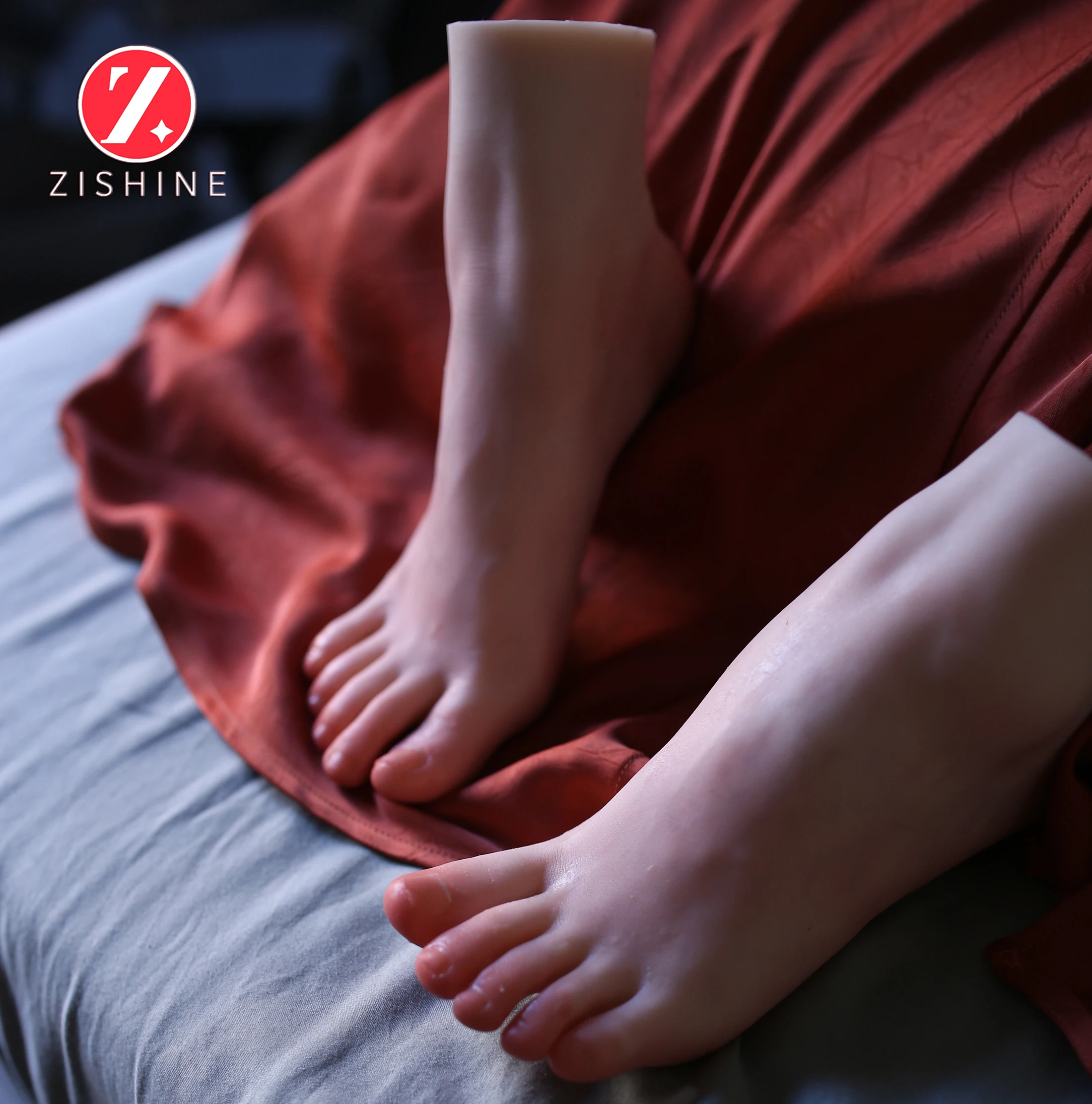 سيليكون نموذج القدم أنثى عارضة أزياء قدم الوثن ل Footjob أظافر صناعية الفن أحذية مجوهرات عرض أقدام مخصصة نابض بالحياة DZT37 #4