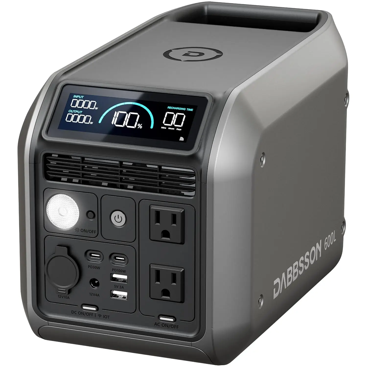 768Wh Portable Power Station,900W AC Output,1.5X Runtime,1.6Hrs Fast Charge,600L LiFePO4,EPS,100W USB-C,for Camping, Customized