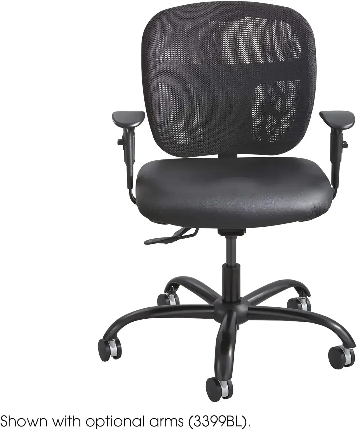 Productos de seguridad Silla de trabajo de uso intensivo Vue, forma ergonómica, malla transpirable, asiento giratorio ajustable en altura para respaldo, hasta 500 l