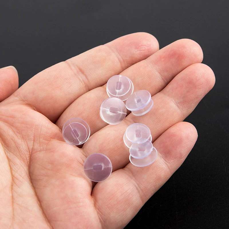 25Pcs Transparent Buttons Accessories For DIY Sandal Shoe Charms Jewelry Decor