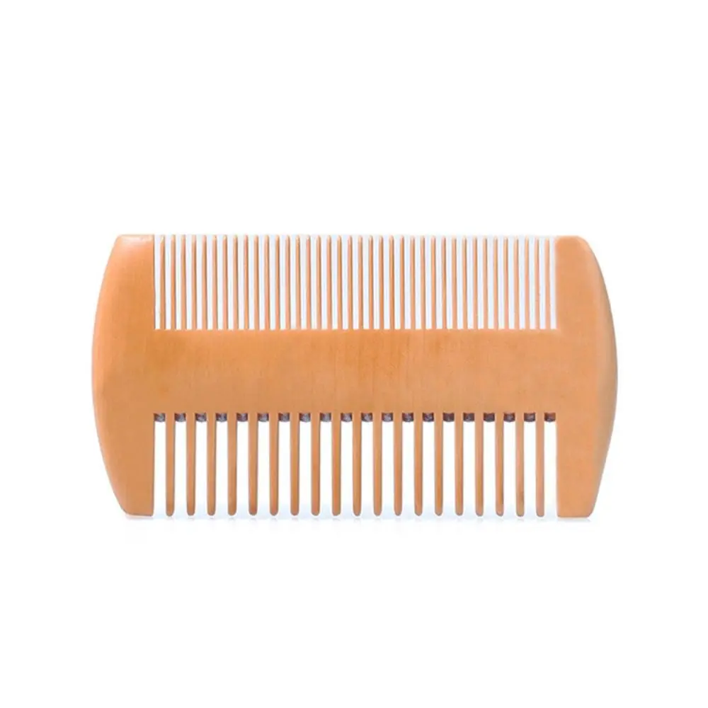 

Wide Tooth Space And Narrow Tooth Space Double-Sided Head Care Beard Comb Remove Dandruff Lice Natural Peach Wood Grate Comb