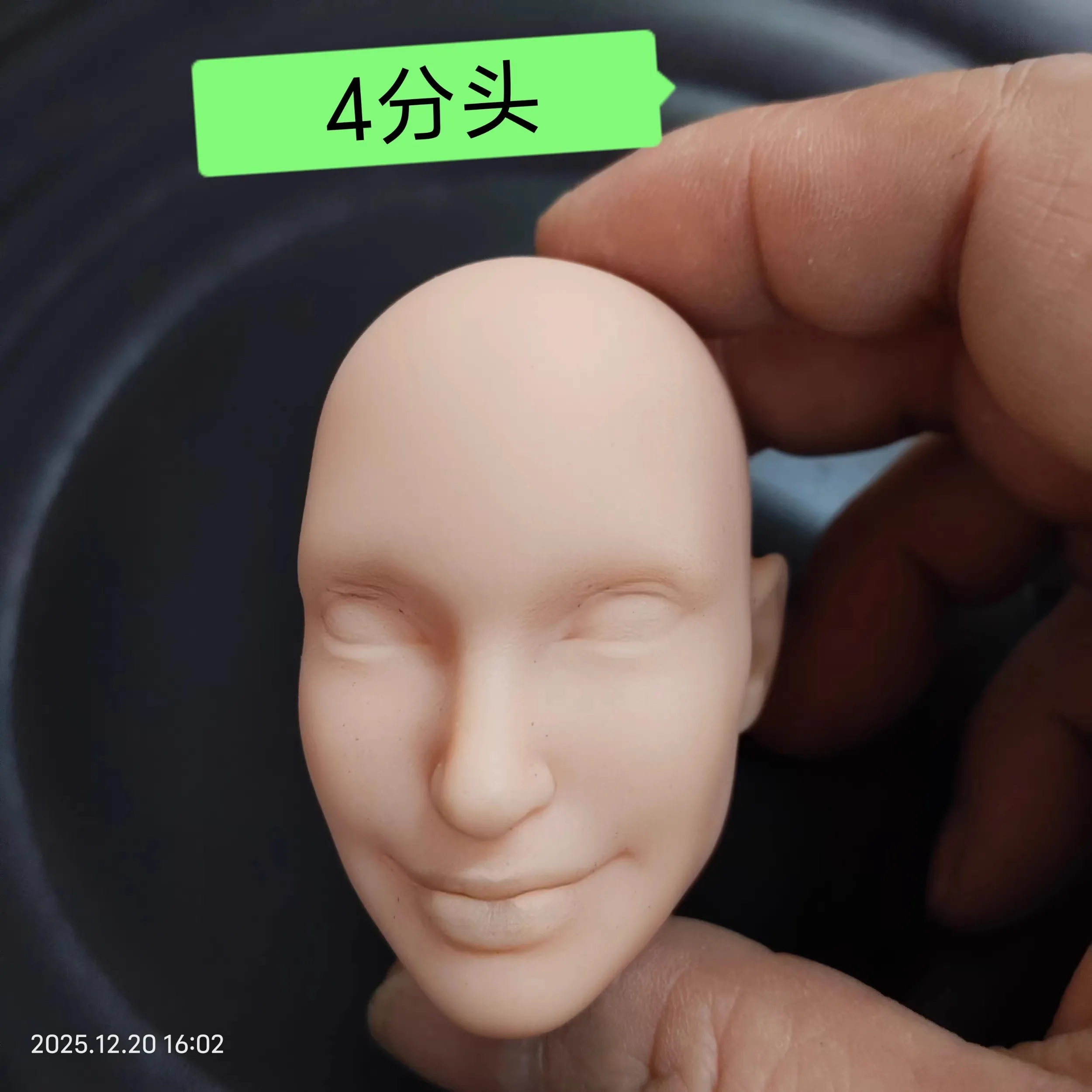 T01 1/6 남아 머리 BJD 변경 메이크업, 눈 여는 아기 머리 대머리 연습 손 결함