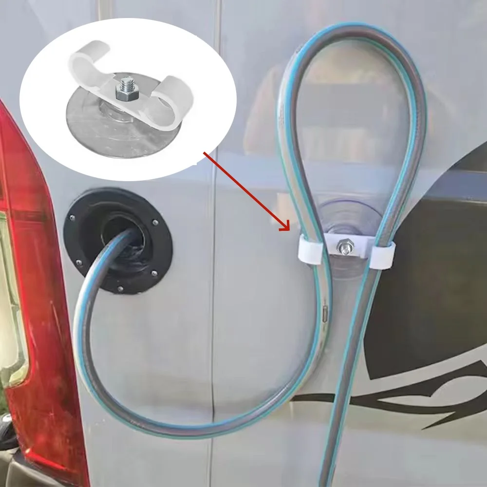 

RV Hose Bracket Facilitating The Injection Of Fresh Water 60 Diameter M5 * 8 Suction Cup With Bracket Caravan Camper Accessories